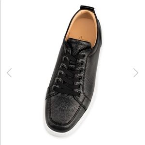 Men’s Christian Louboutin black leather sneakers
